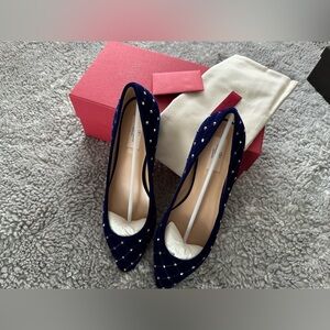 Valentino Rockstud Velvet Flats